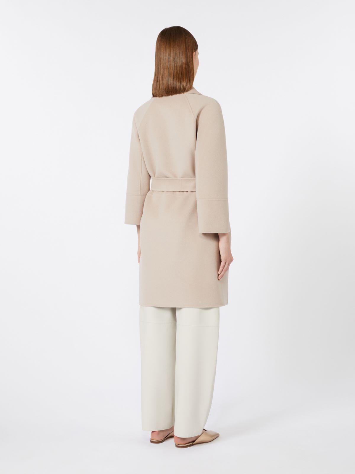 [アロナ] ピュア ヴァージンウール ダブルフェイス コート - BEIGE PINK - Max Mara - 4