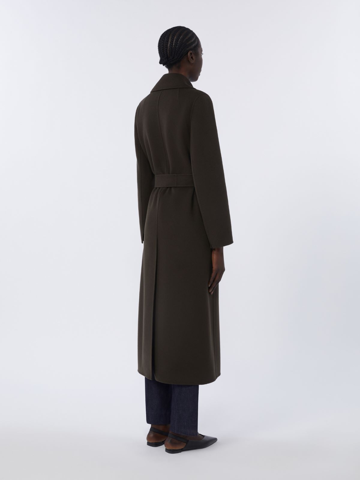 Wool robe coat - DARK GREEN - Max Mara - 4