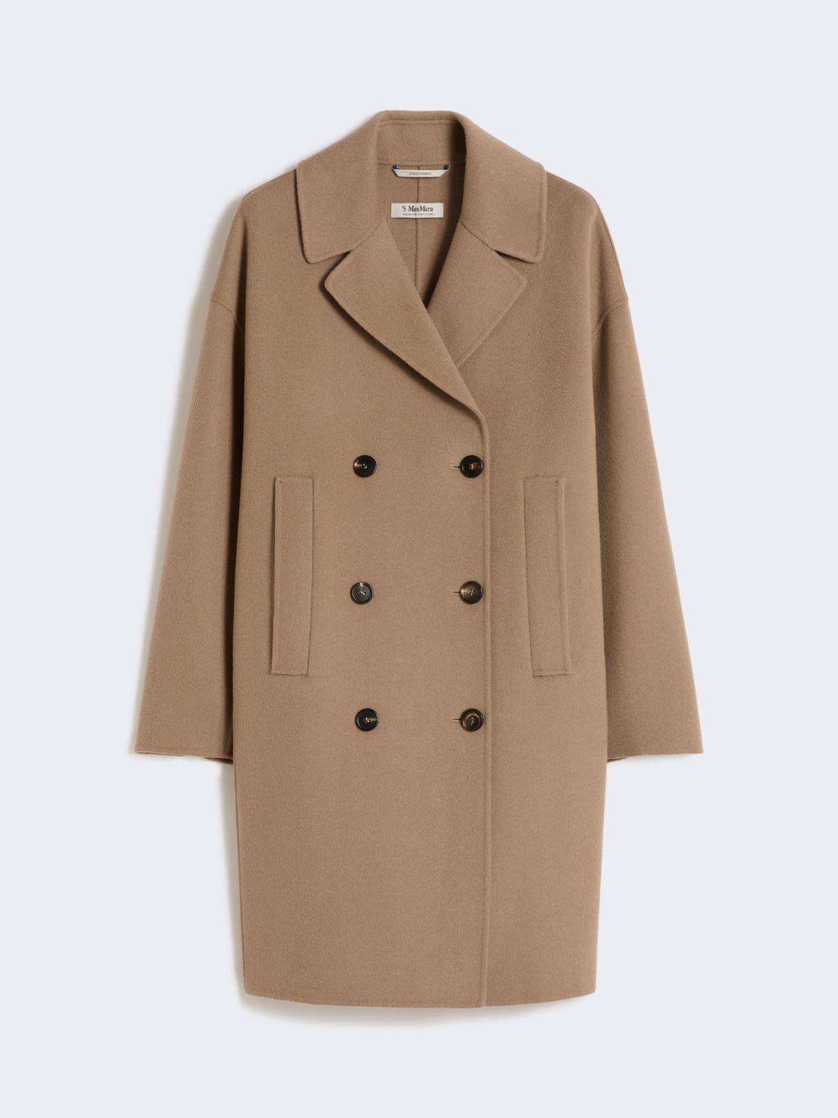 Wool broadcloth midi coat - HAZELNUT BROWN - Max Mara - 4