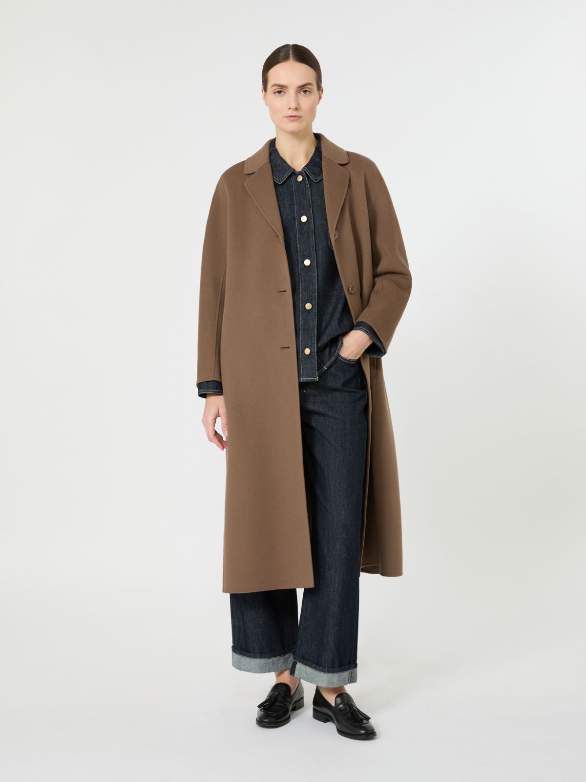 다마 버진울 코트 - HAZELNUT BROWN - Max Mara - 5