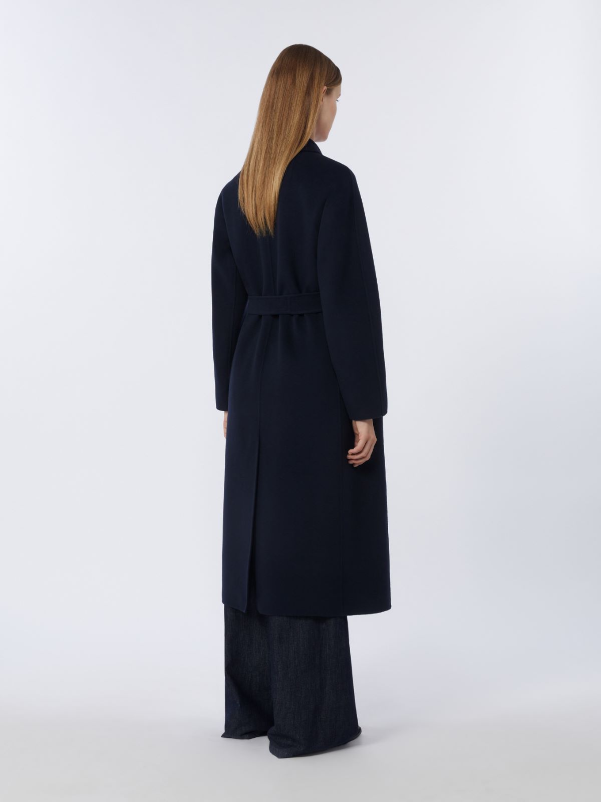 Flared wool coat - MIDNIGHTBLUE - Max Mara - 4