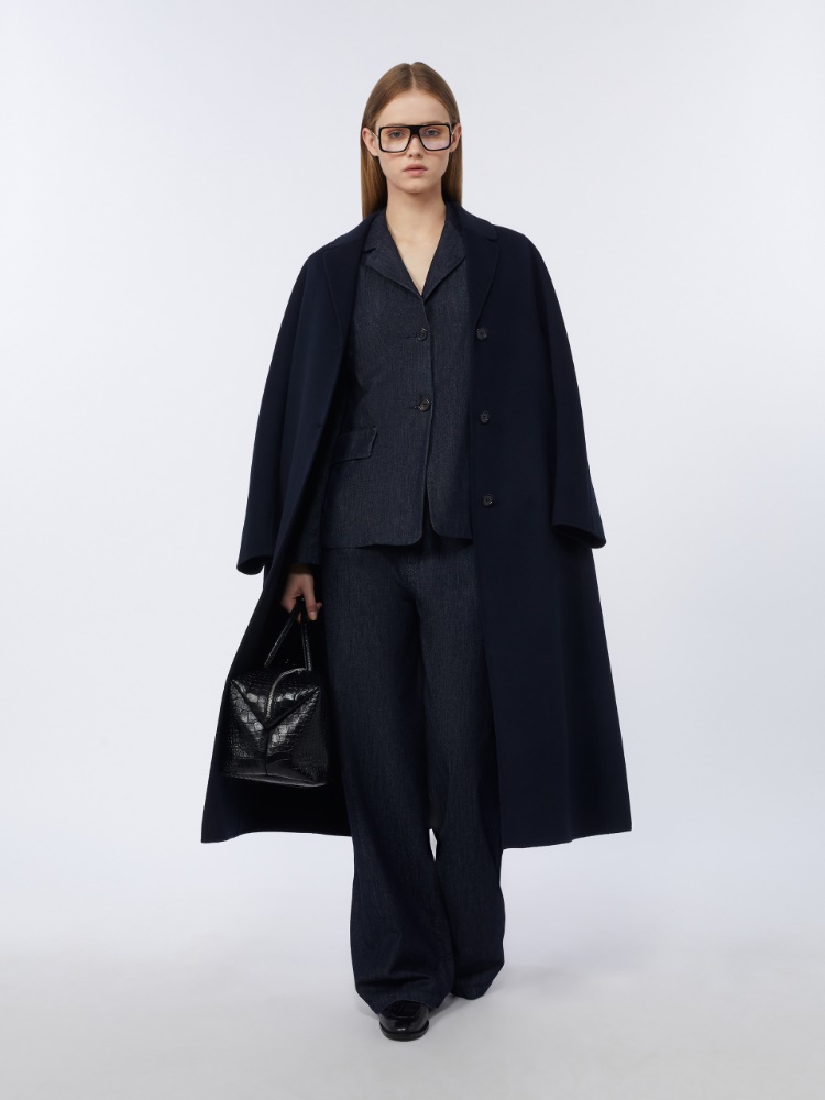 Flared wool coat + MIDNIGHTBLUE - Max Mara