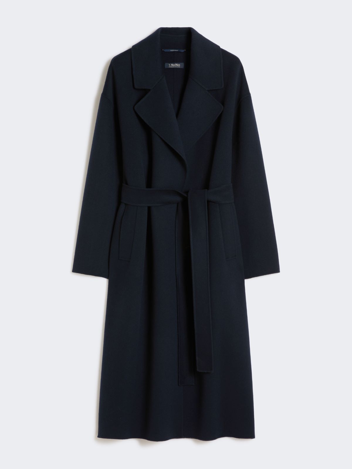 Long wool broadcloth coat - MIDNIGHTBLUE - Max Mara - 8