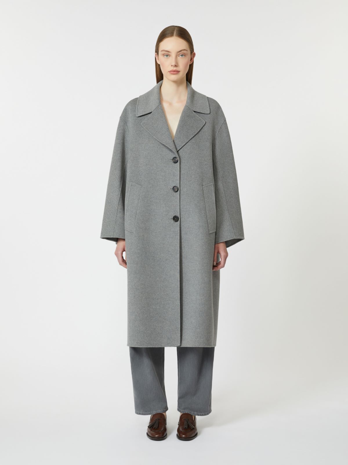 Single-breasted wool coat - MEDIUM GREY - Max Mara - 4