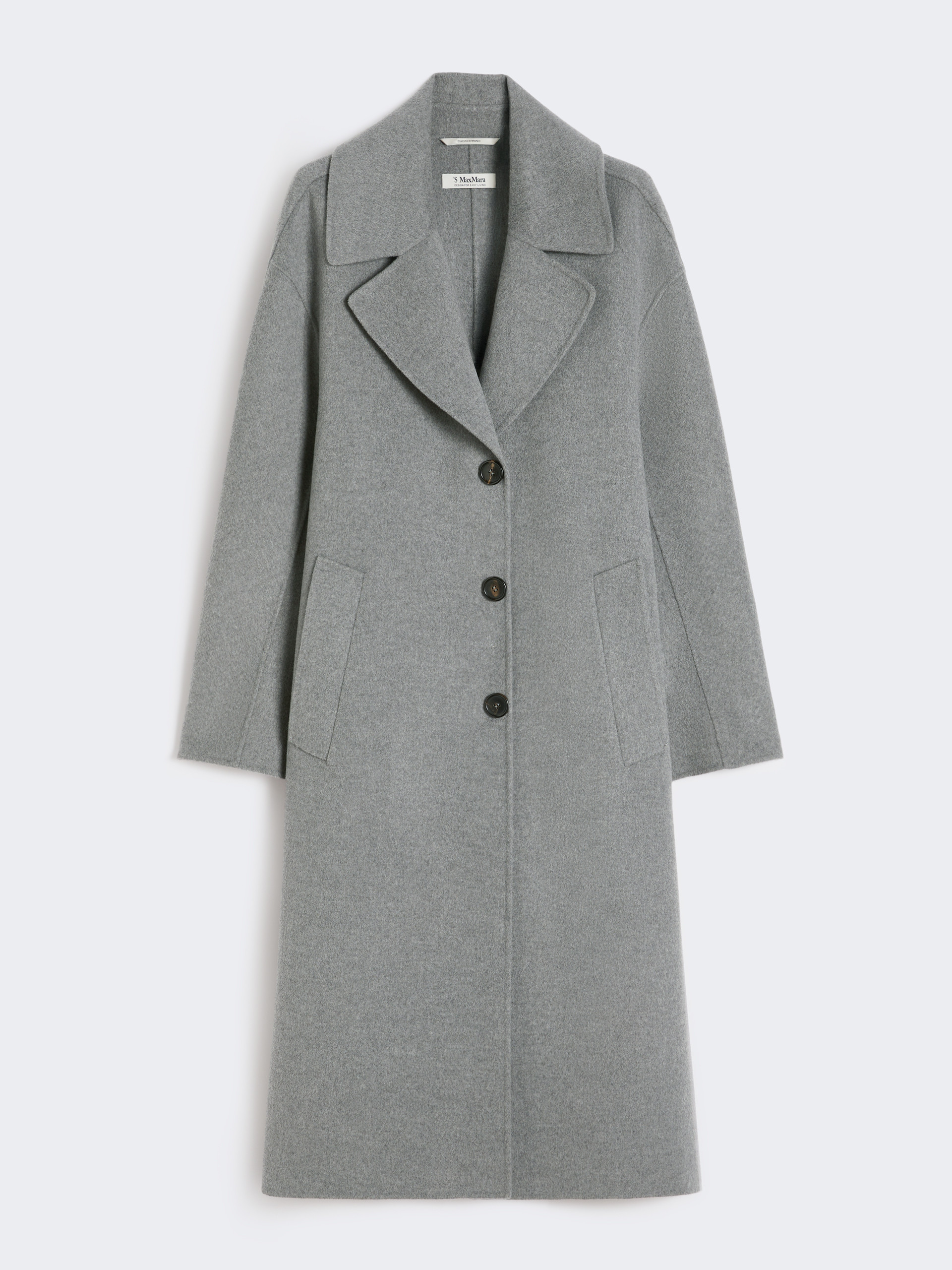 Single-breasted wool coat - MEDIUM GREY - Max Mara - 4