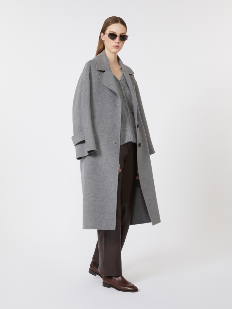 Single-breasted wool coat - MEDIUM GREY - Max Mara