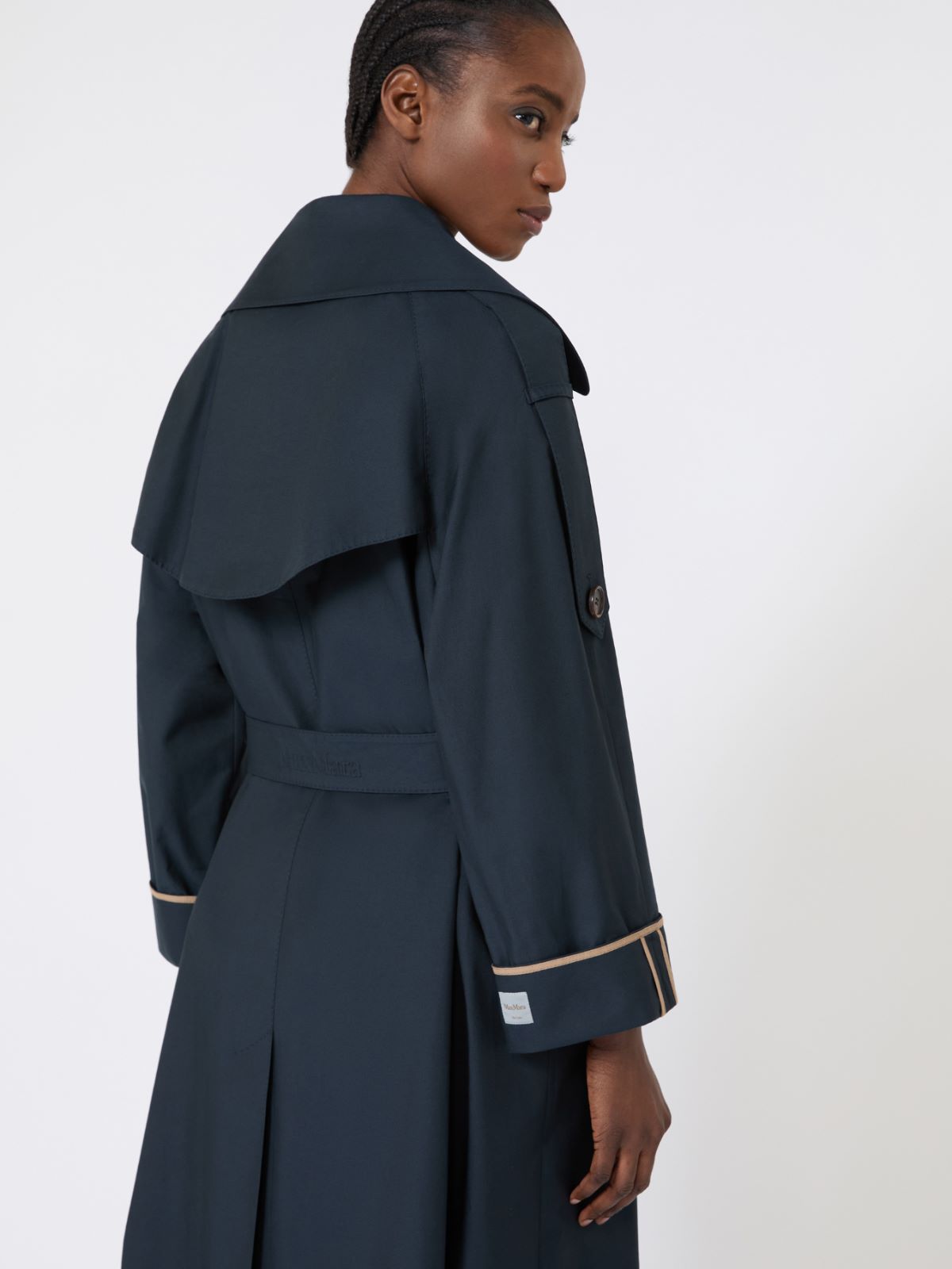 Oversized water-repellent twill trench coat - ULTRAMARINE - Max Mara - 6