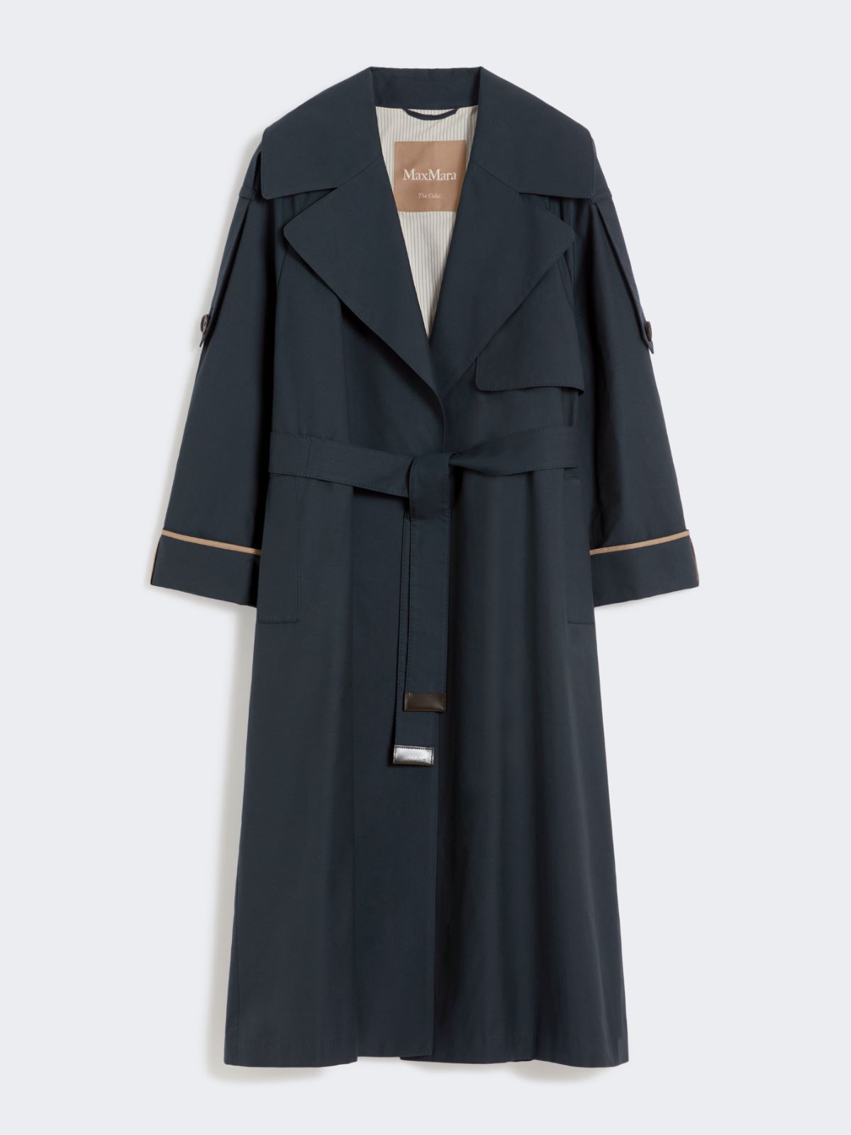 Oversized water-repellent twill trench coat - ULTRAMARINE - Max Mara - 6