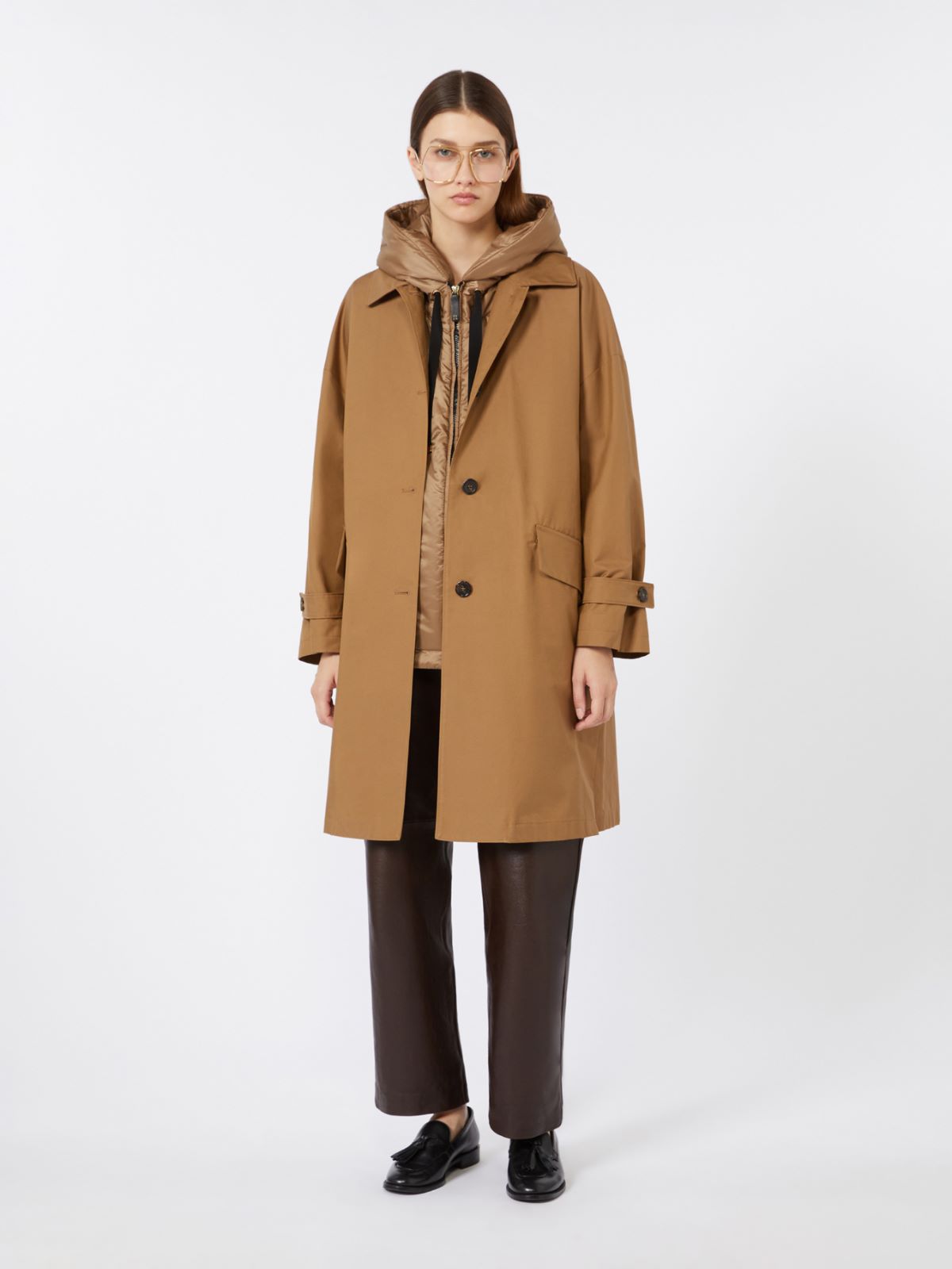 [더 큐브] 페타리 발수 트렌치코트 - BROWN - Max Mara