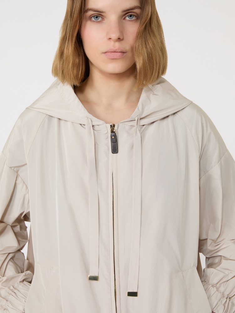 Short water-repellent taffeta jacket - SAND - Max Mara - 4