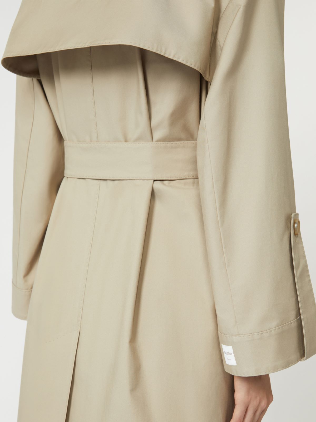 Belted water-repellent twill trench coat - SAND - Max Mara - 6