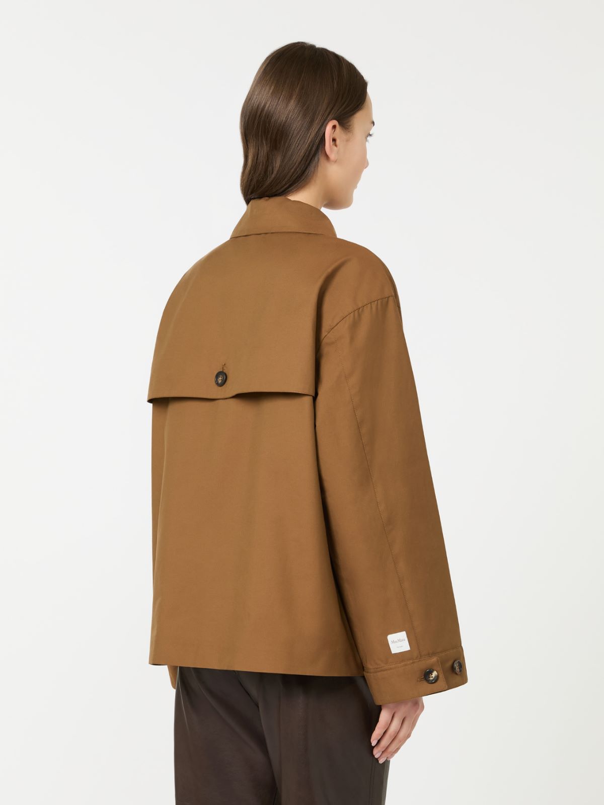 Water-repellent twill jacket - TOBACCO - Max Mara - 3