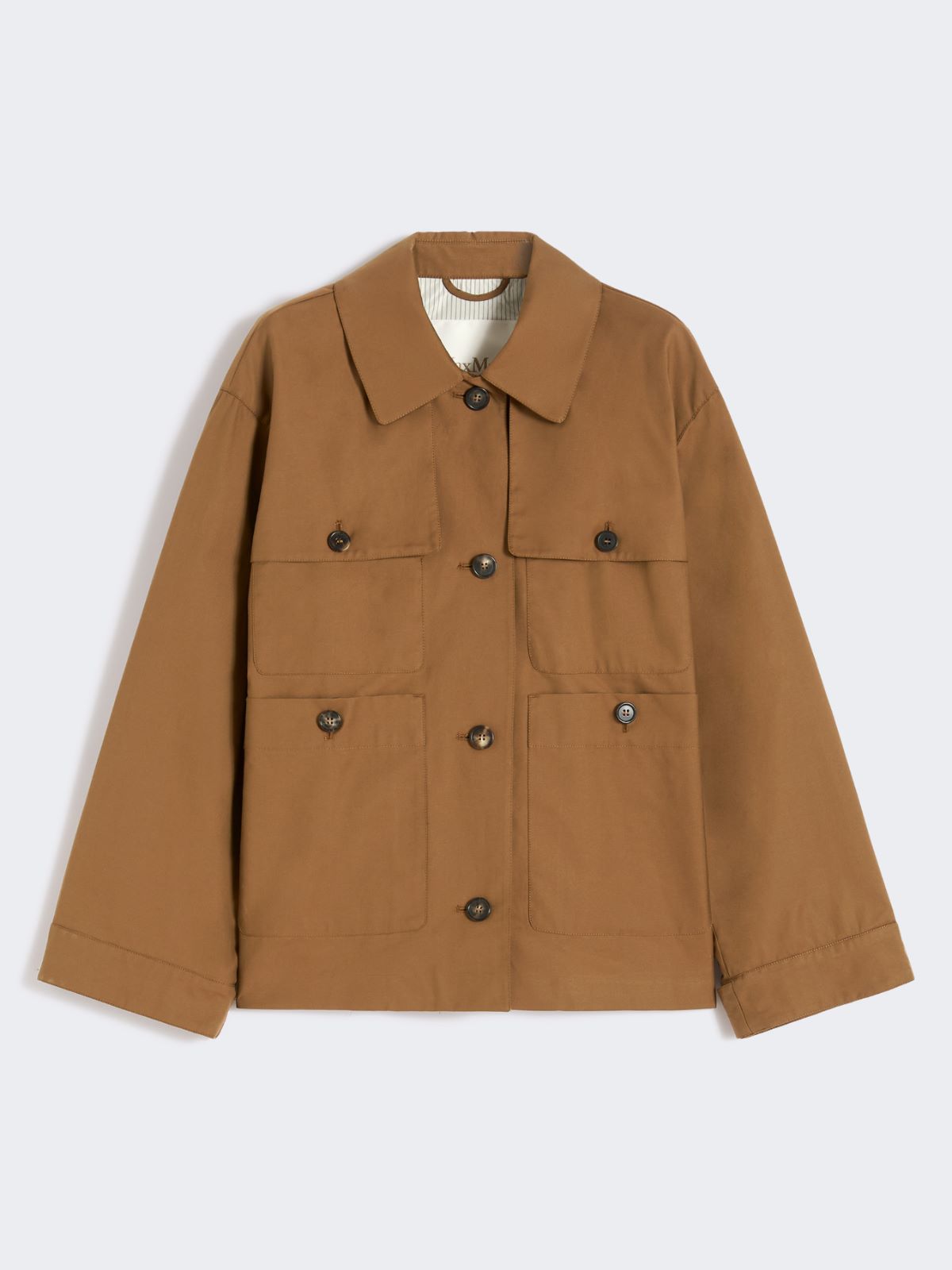 Water-repellent twill jacket - TOBACCO - Max Mara - 6