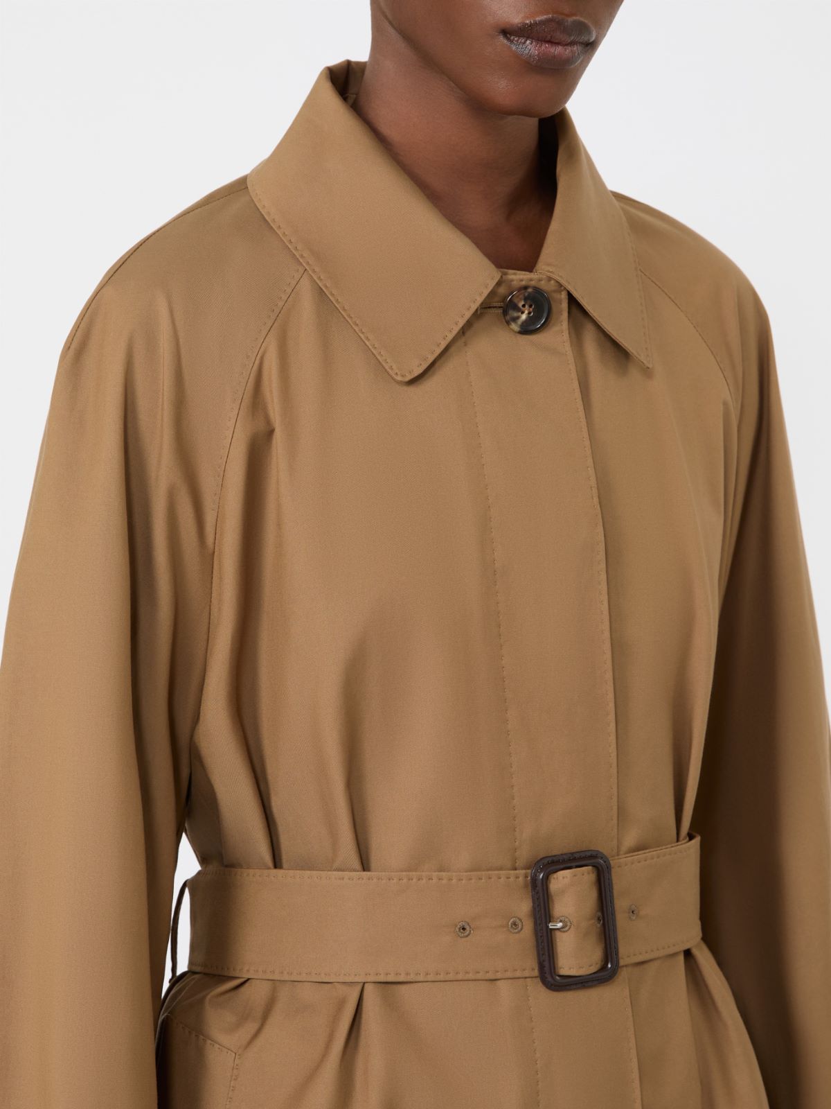 Trenchcoat aus wasserabweisendem Baumwollmischgewebe - BRAUN - Max Mara - 11
