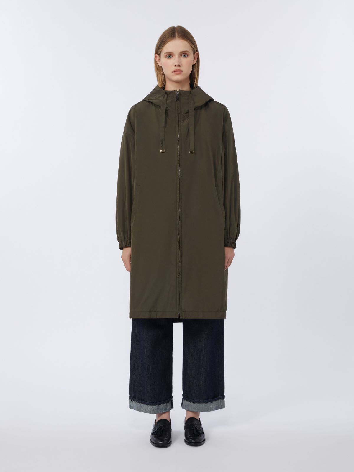 Parka in taffetà antigoccia - VERDE - Max Mara - 5