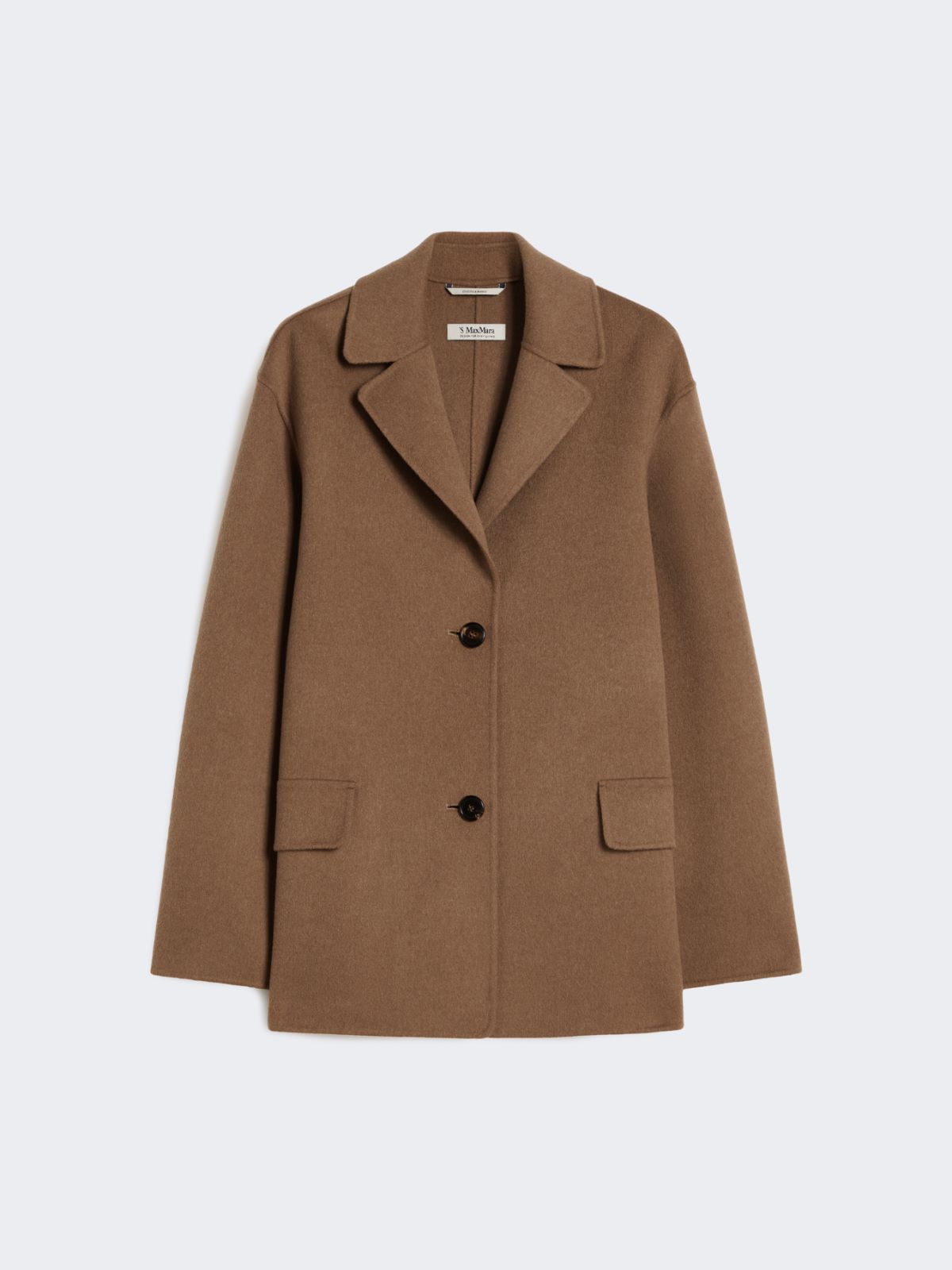 Single-breasted double-faced wool jacket - CAMEL - Max Mara - 4