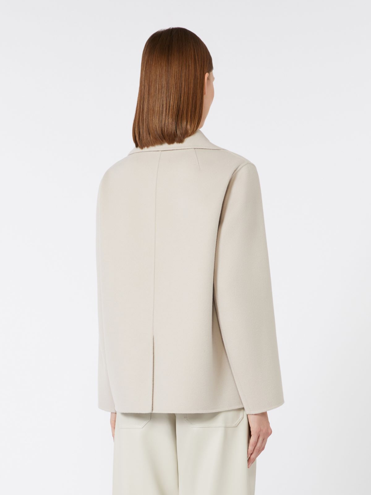 Wool broadcloth jacket - SAND - Max Mara - 4