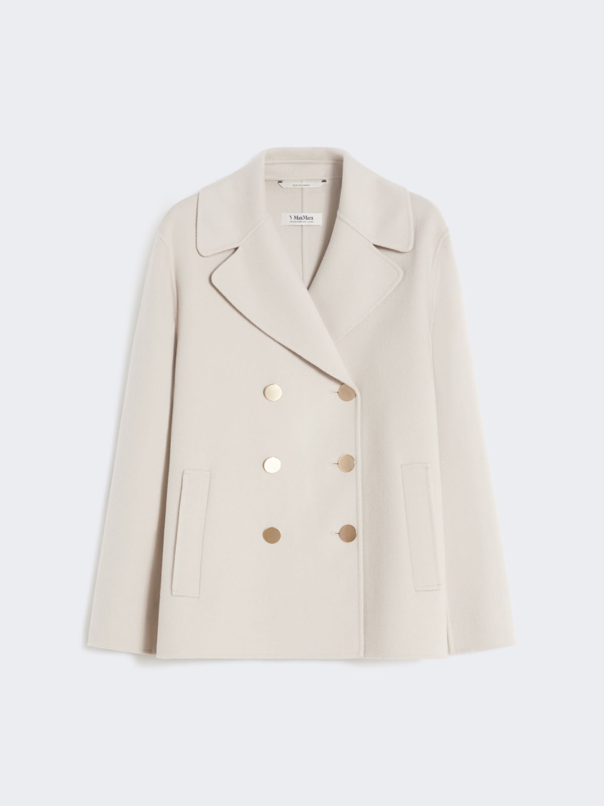 Wool broadcloth jacket - SAND - Max Mara - 4