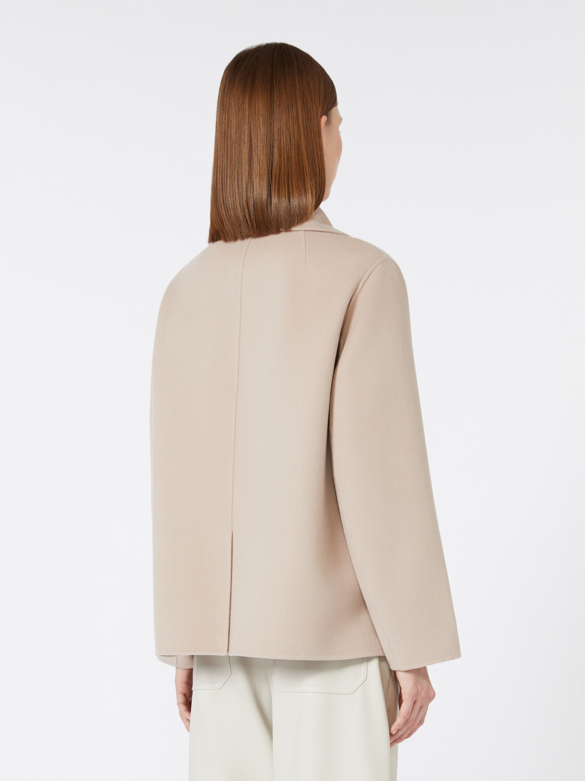 Wool broadcloth jacket - BEIGE PINK - Max Mara - 3