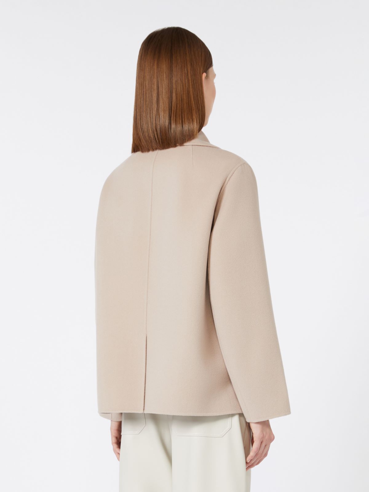 Wool broadcloth jacket - BEIGE PINK - Max Mara - 4