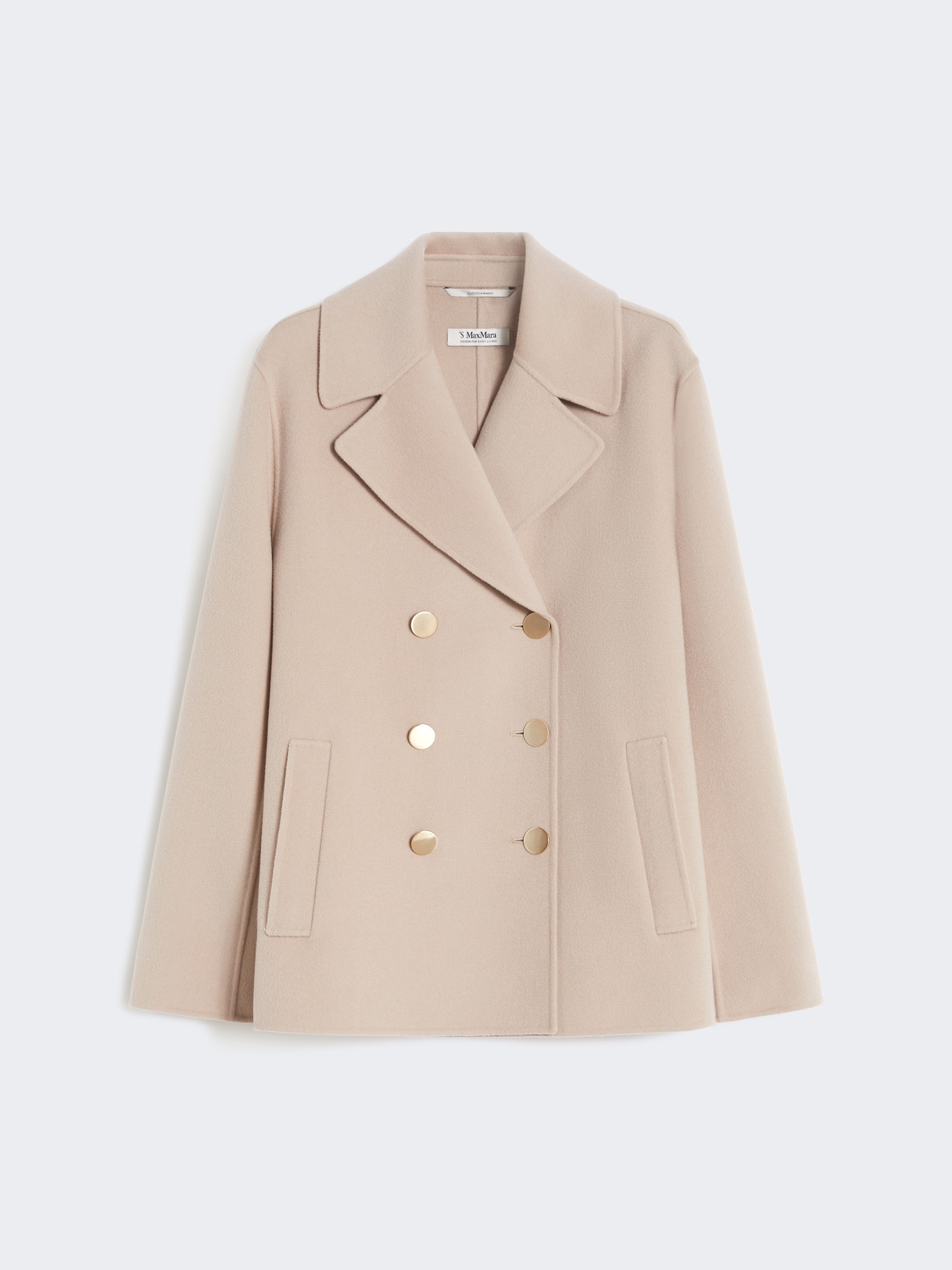 Wool broadcloth jacket - BEIGE PINK - Max Mara - 4