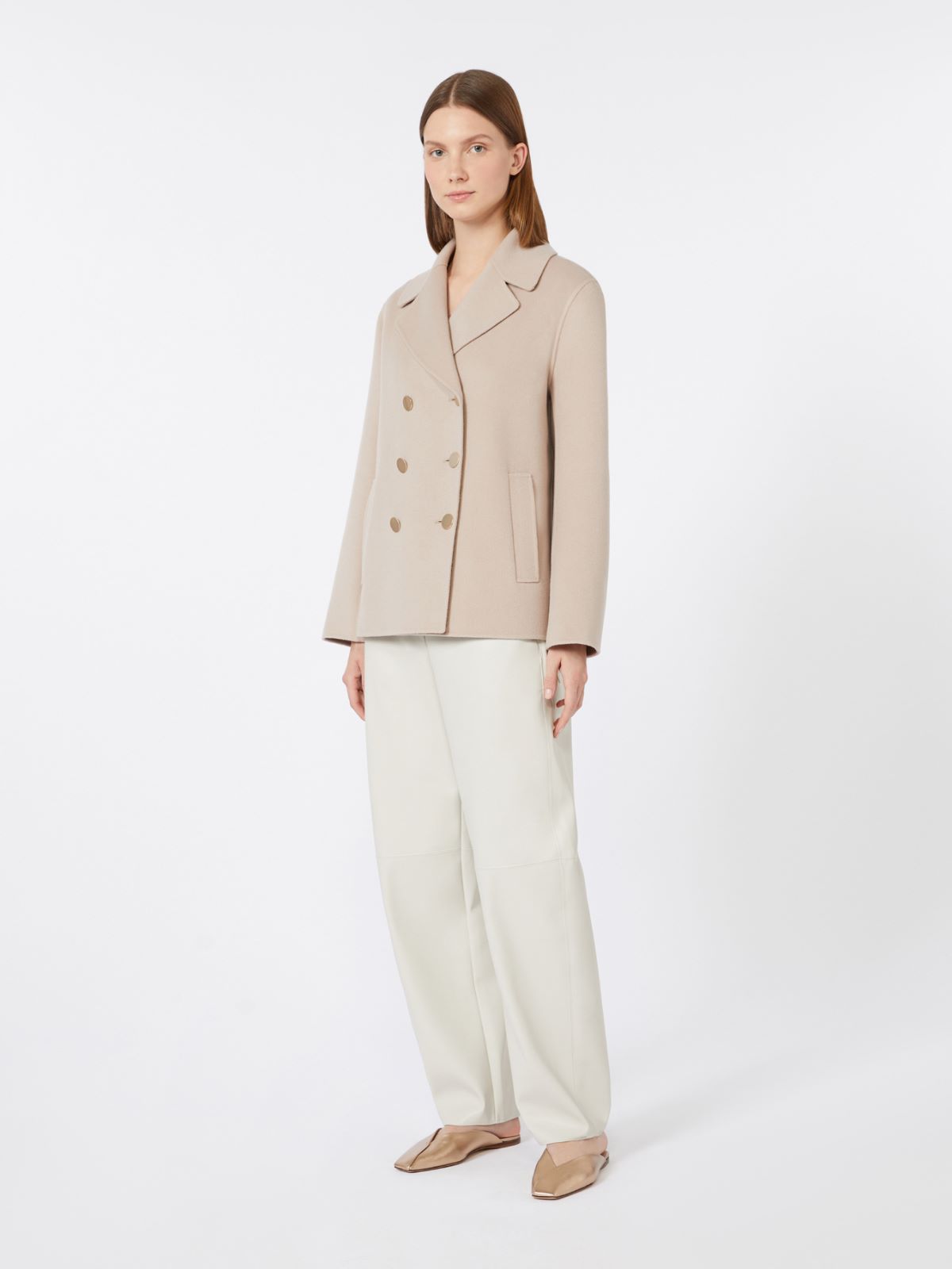 Wool broadcloth jacket - BEIGE PINK - Max Mara