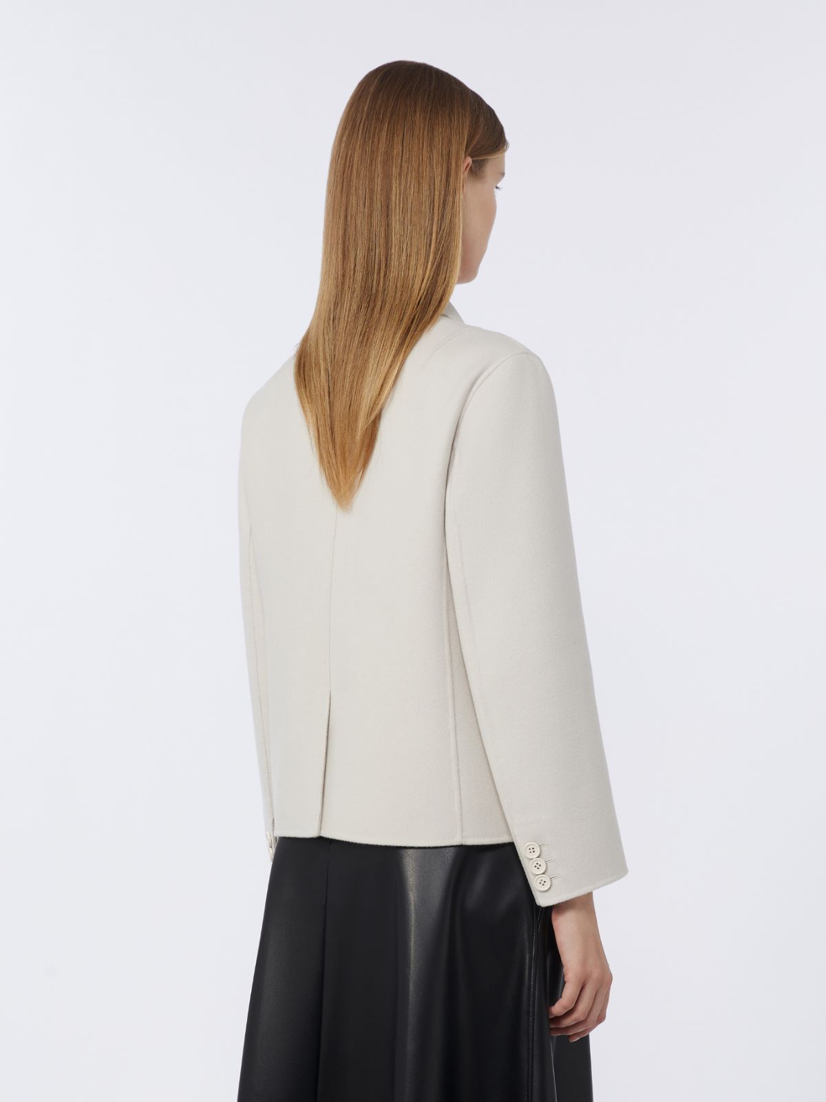 Single-breasted wool jacket - IVORY - Max Mara - 4