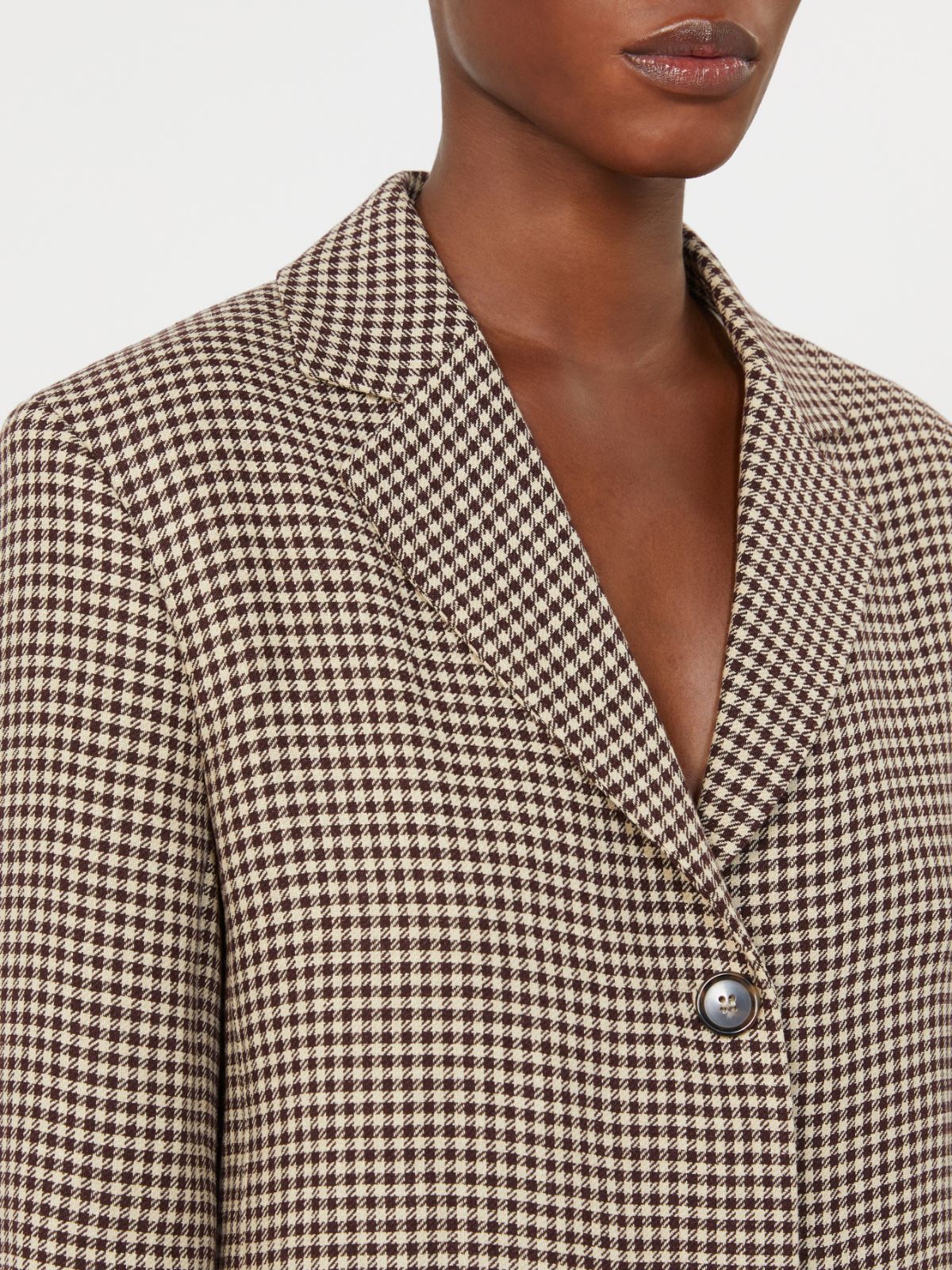 Linen twill jacket - BEIGE - 4