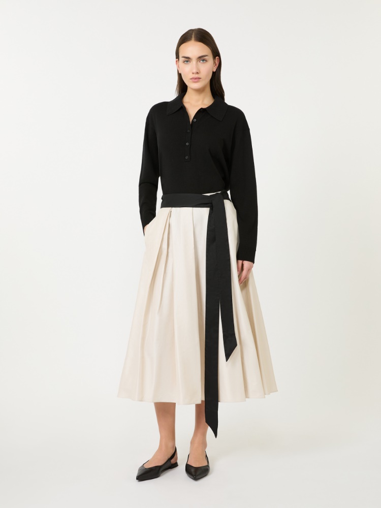 바스키 코튼 스커트 - NATURAL - Max Mara - 1