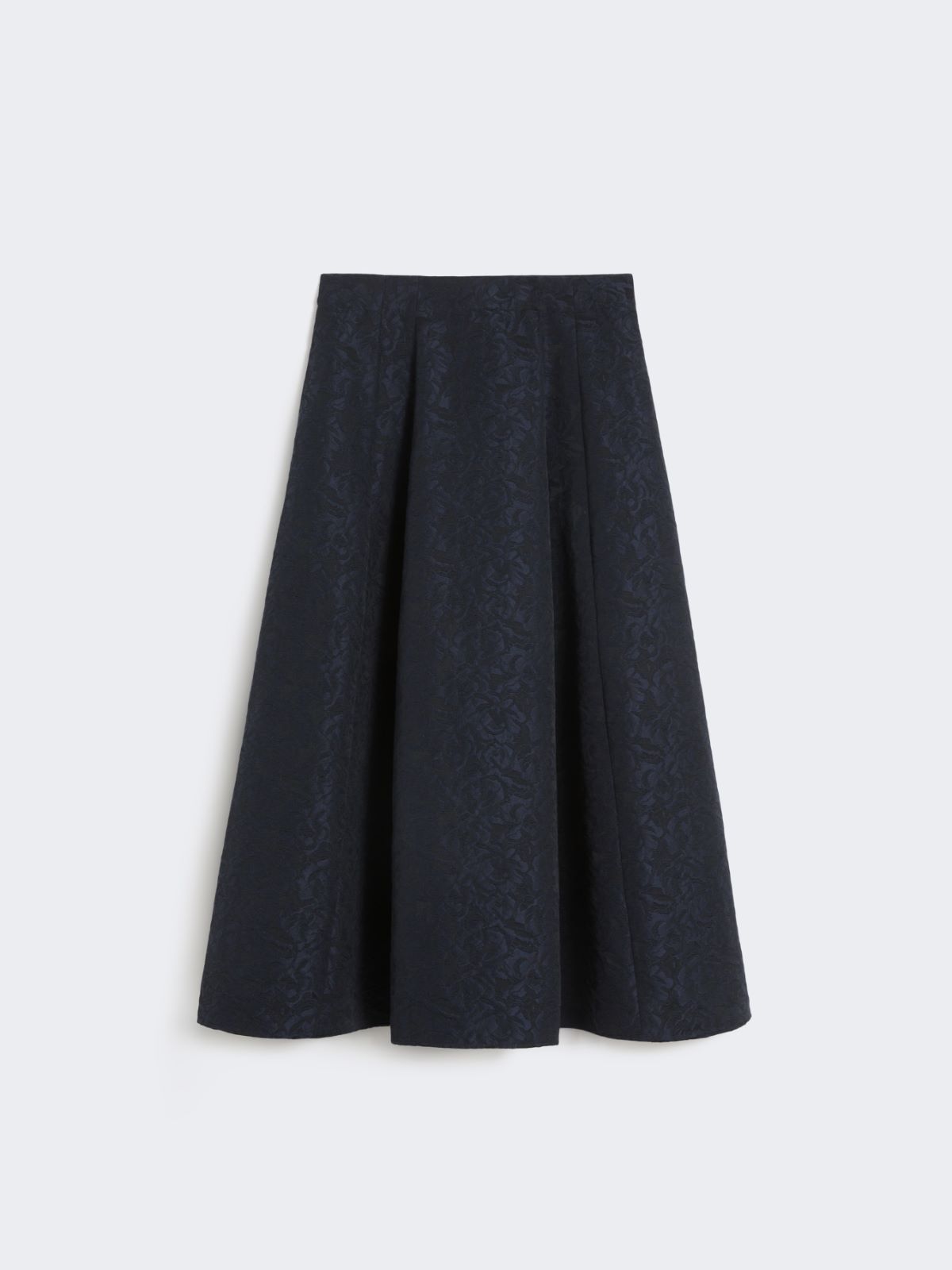 Pleated jacquard skirt - MIDNIGHTBLUE - Max Mara - 5