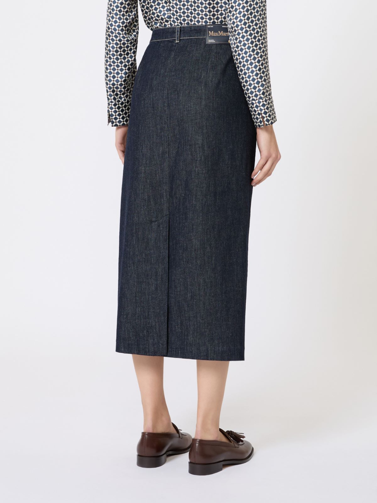 세레나 코튼 스커트 - ULTRAMARINE - Max Mara - 5