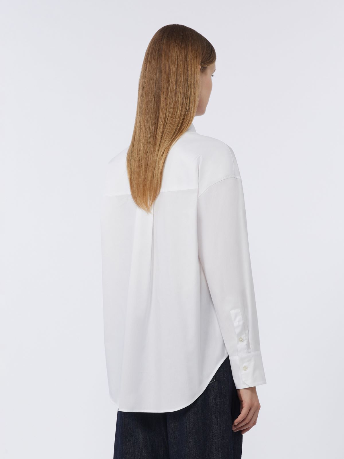 Cotton Oxford shirt - WHITE - Max Mara - 4