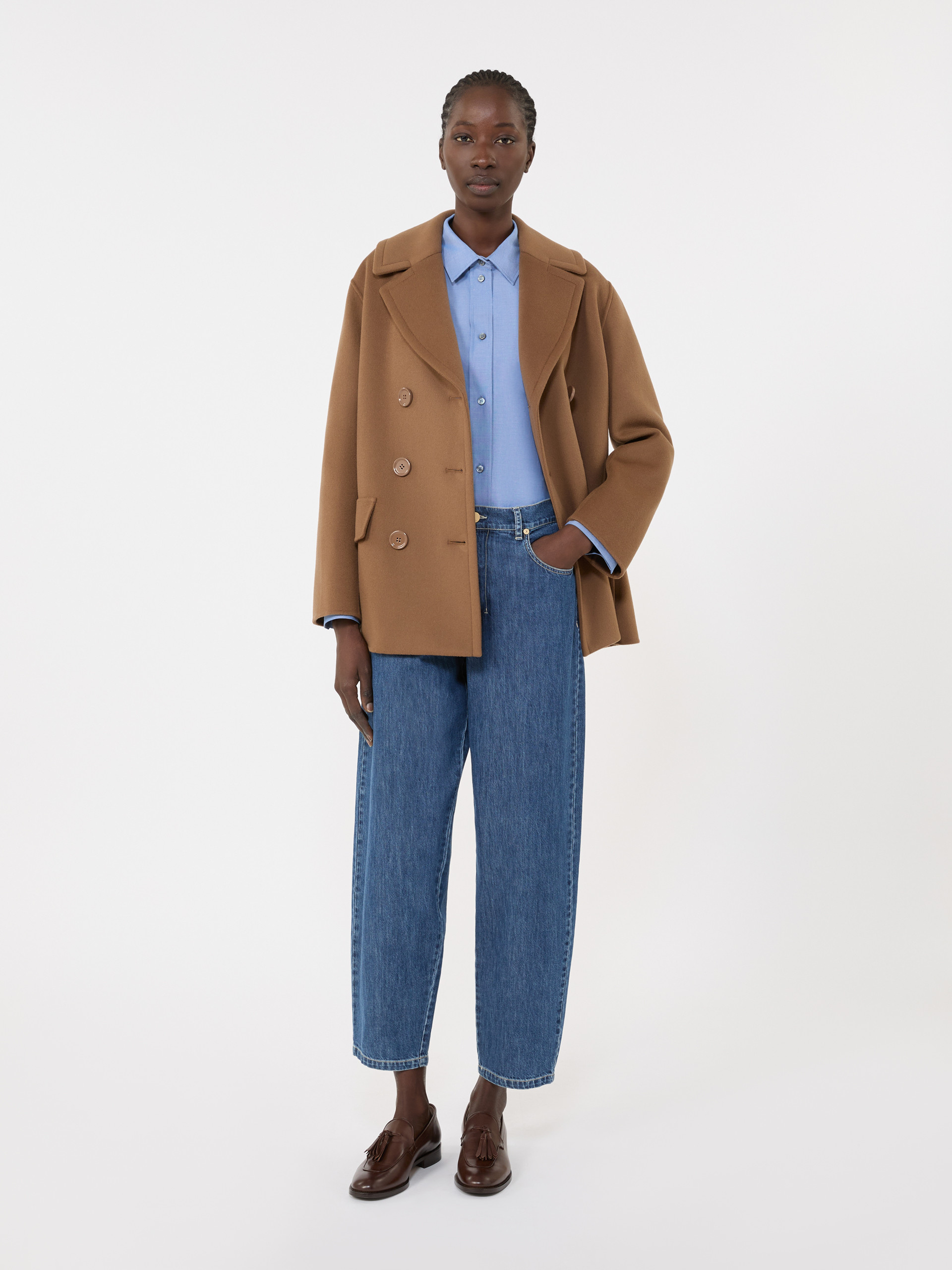 Cotton Oxford shirt - CORNFLOWER BLUE - Max Mara