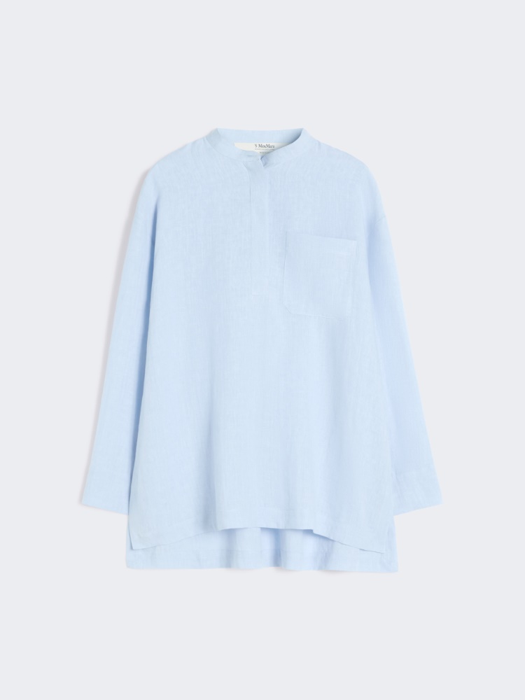 Pure linen shirt - LIGHT BLUE - Max Mara