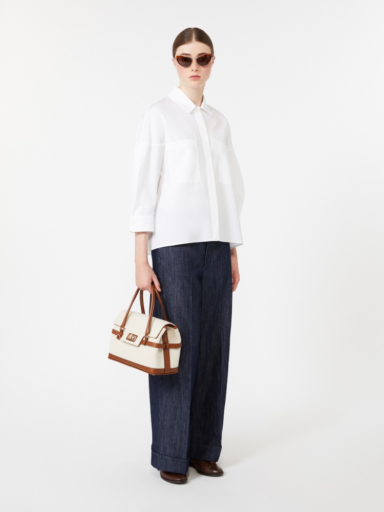 안첼라 코튼 셔츠 - WHITE - 1