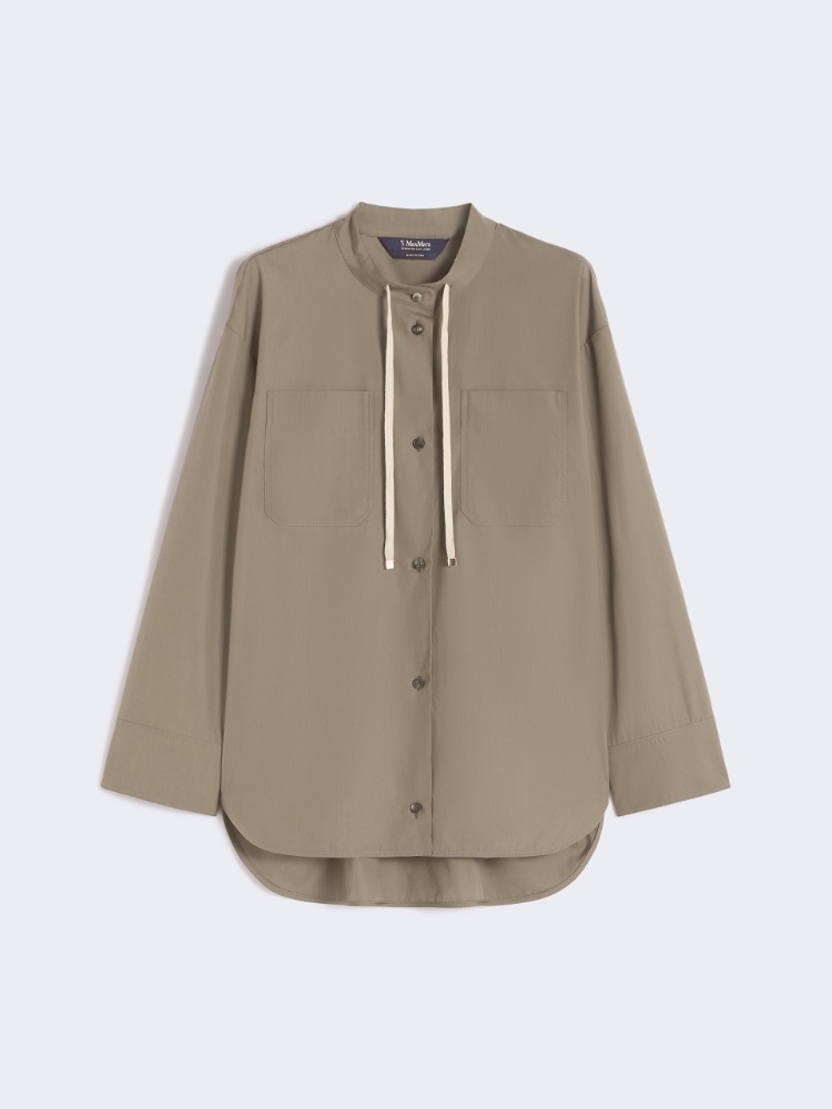 [アリ] ピュア コットン ポプリン シャツ - HAZELNUT BROWN - 6