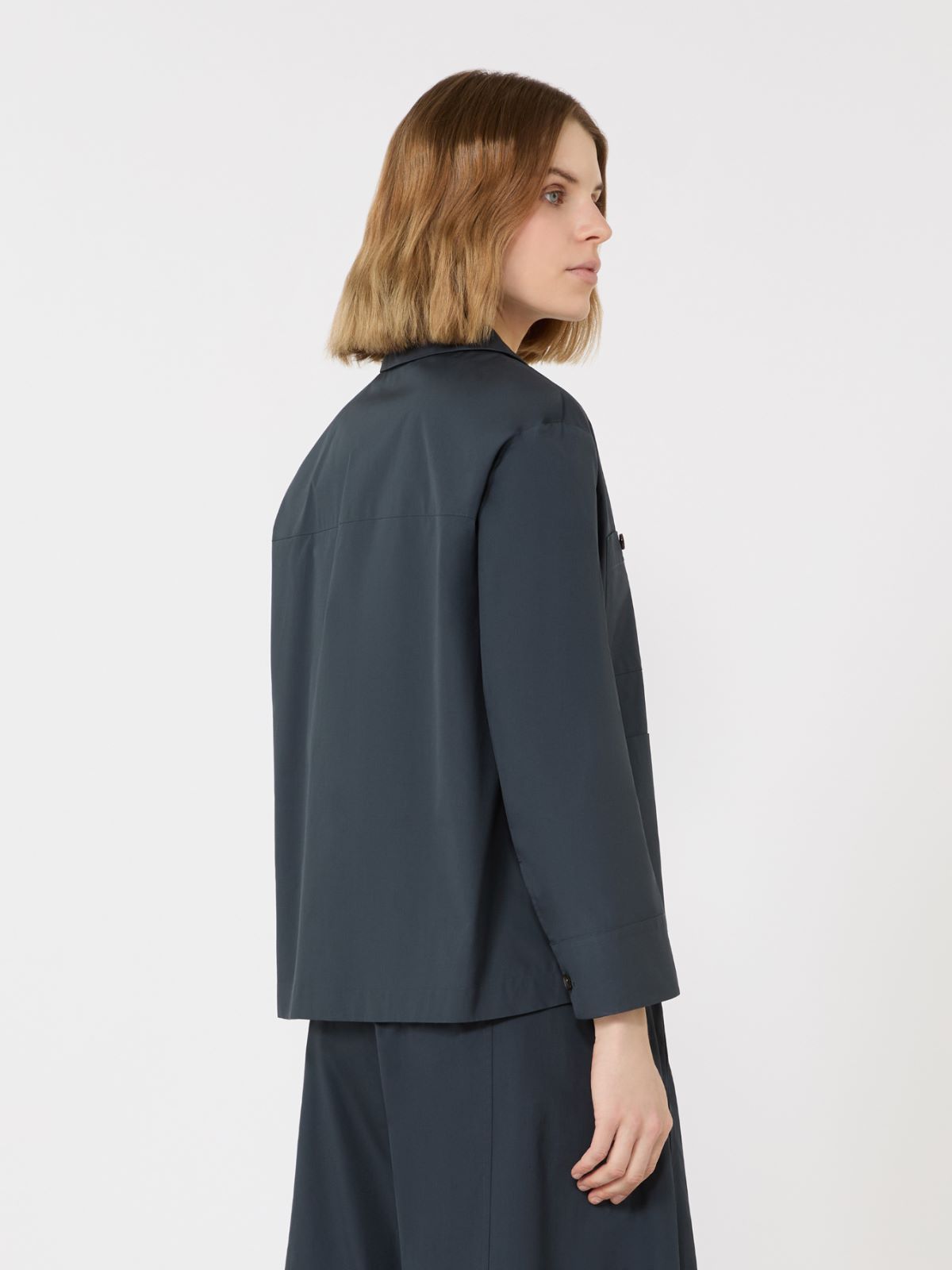 Poplin Saharan shirt - ULTRAMARINE - Max Mara - 3