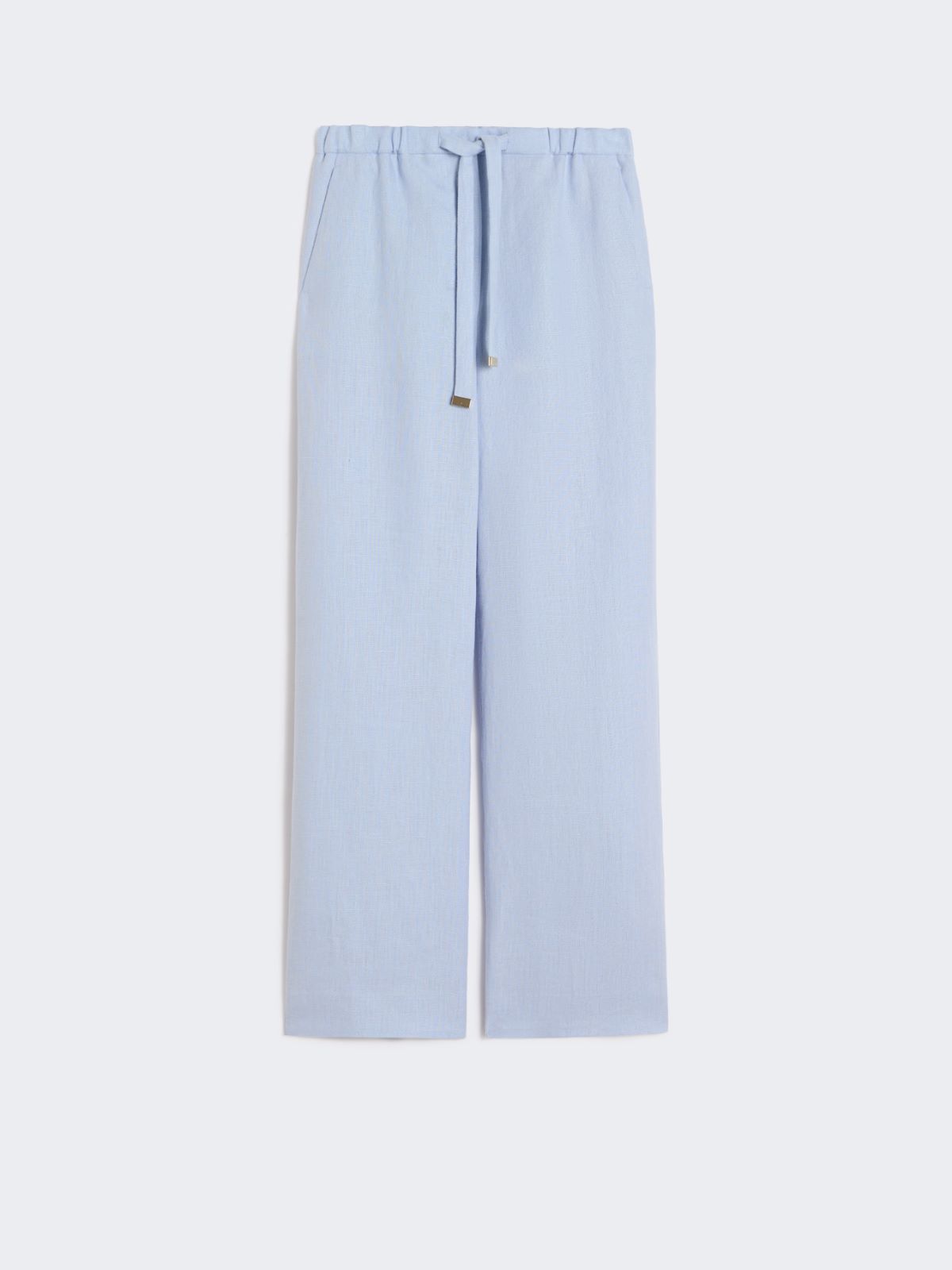 Linen basketweave trousers - LIGHT BLUE - Max Mara - 8