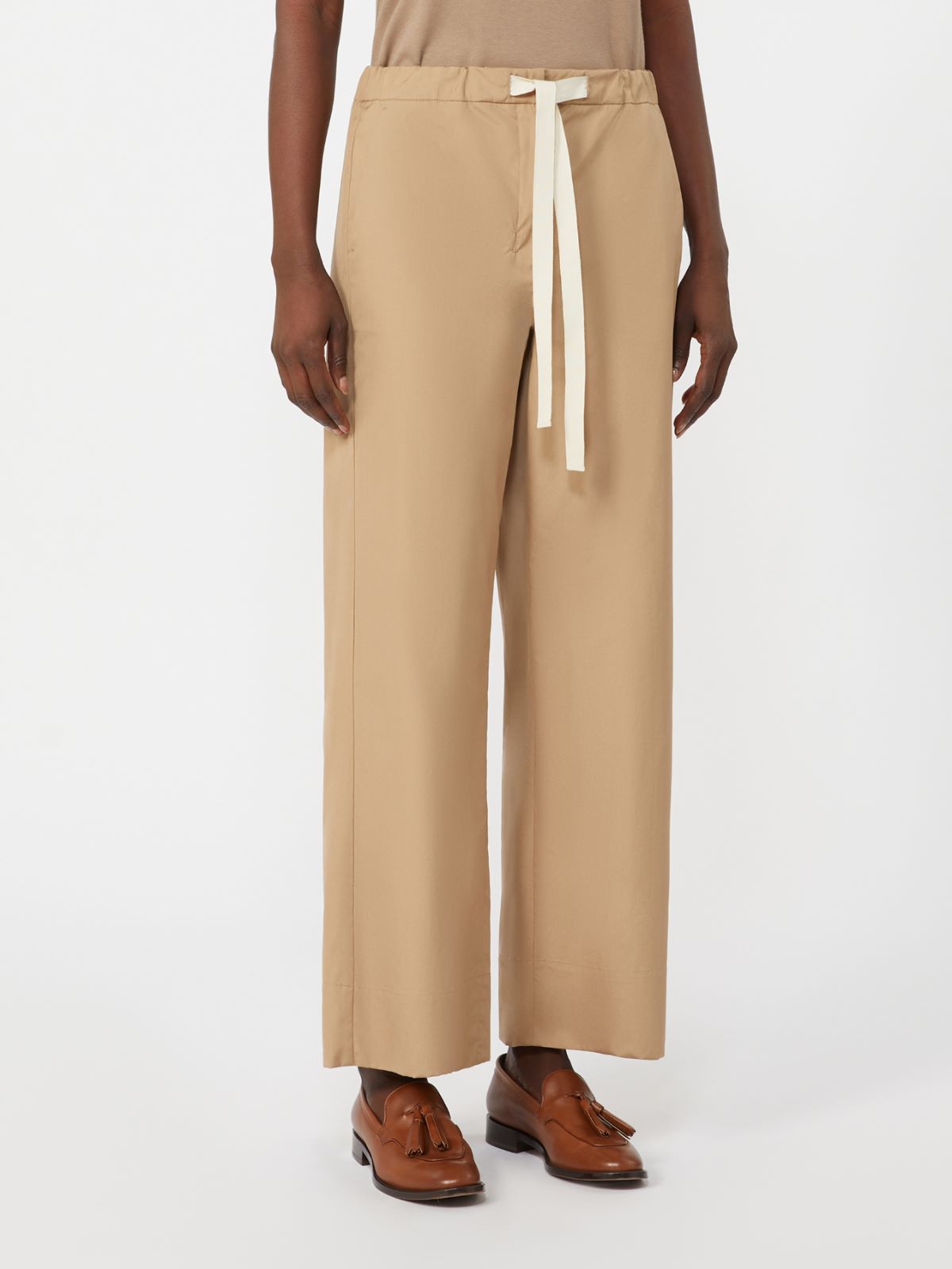Hose aus Baumwolle mit Kordelzug - WUESTE - Max Mara - 9