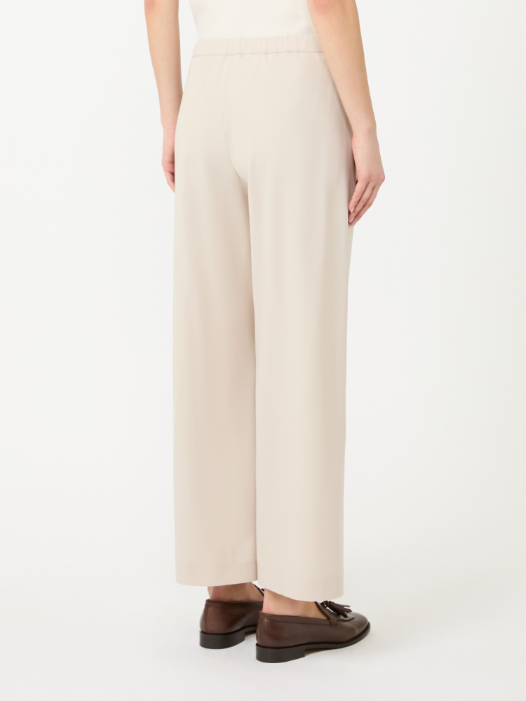 Wool gabardine trousers - NATURAL - 3