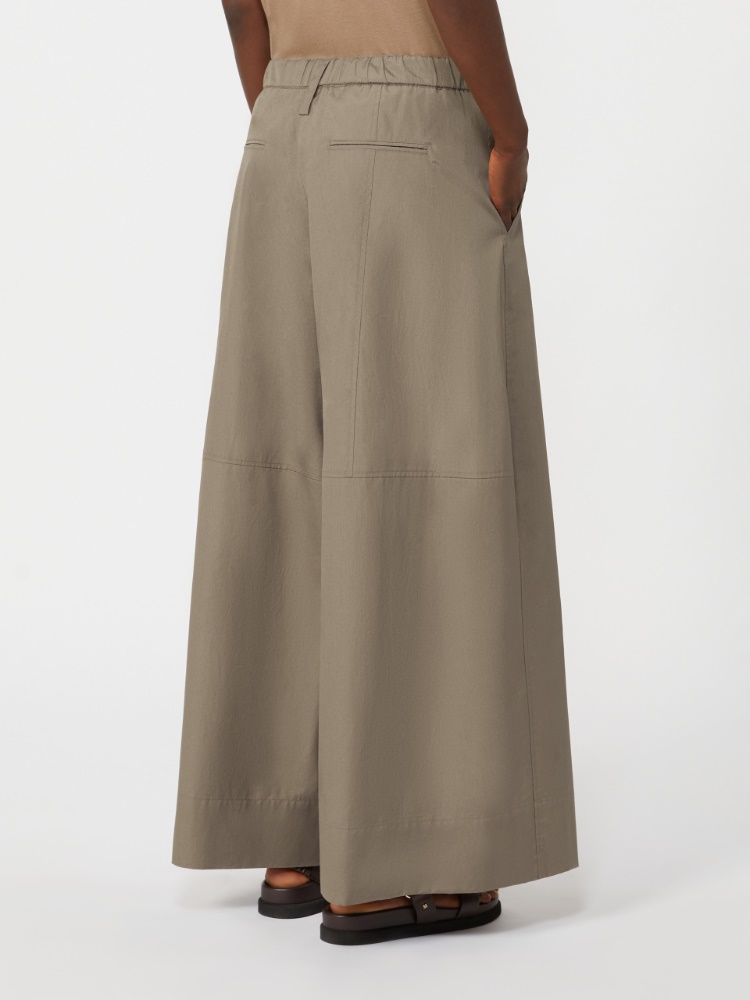 [グーフォ] ピュア コットン ポプリン パンツ - HAZELNUT BROWN - 3