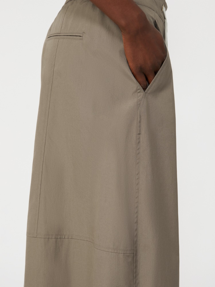 [グーフォ] ピュア コットン ポプリン パンツ - HAZELNUT BROWN - 4