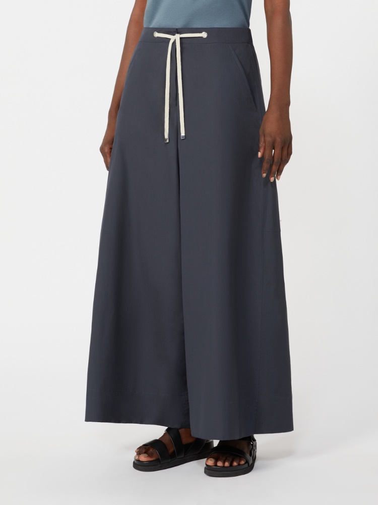 Poplin drawstring trousers - ULTRAMARINE - Max Mara - 2