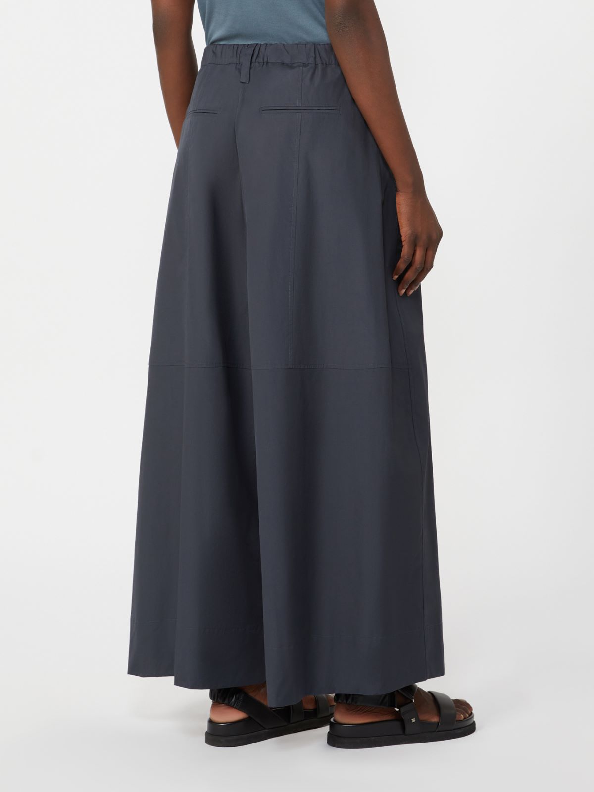 Poplin drawstring trousers - ULTRAMARINE - Max Mara - 3