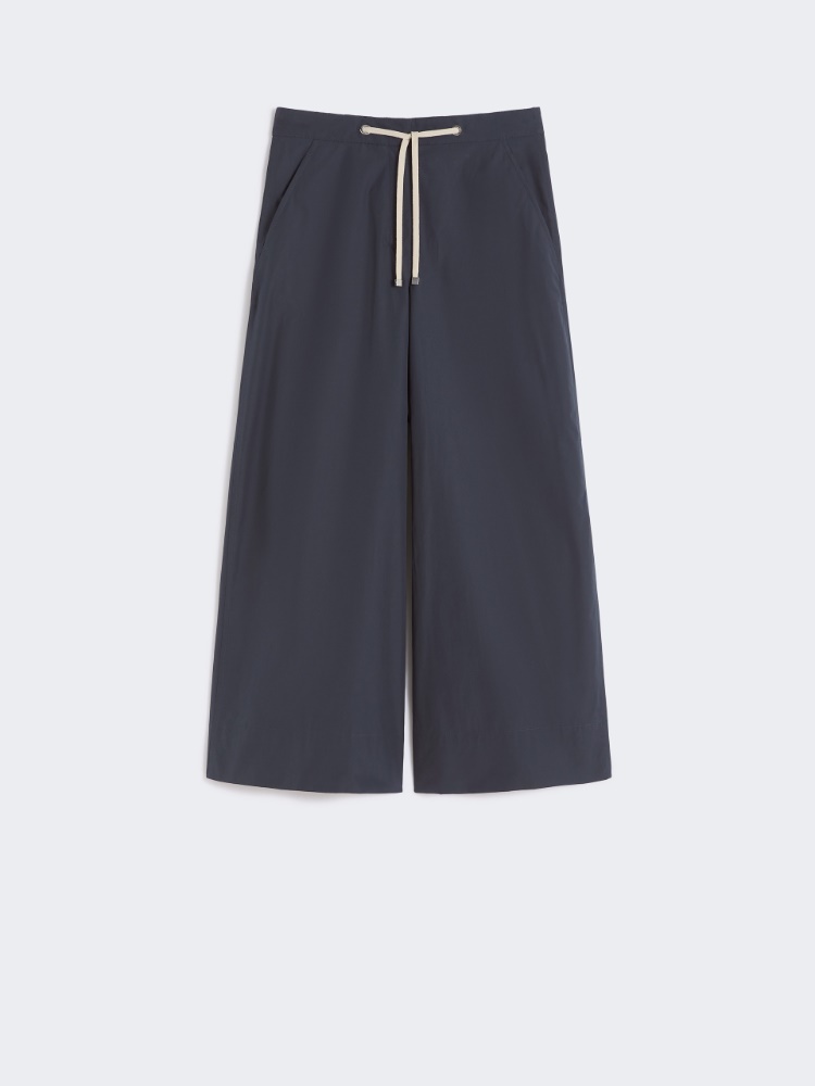 Poplin drawstring trousers - ULTRAMARINE - Max Mara