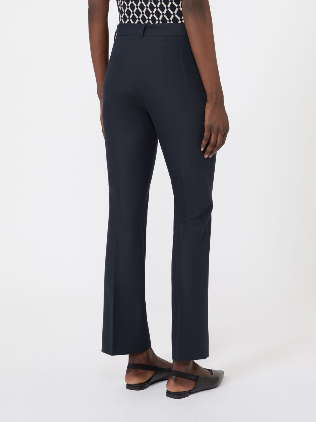 Stretch cotton and viscose trousers - ULTRAMARINE - Max Mara - 8