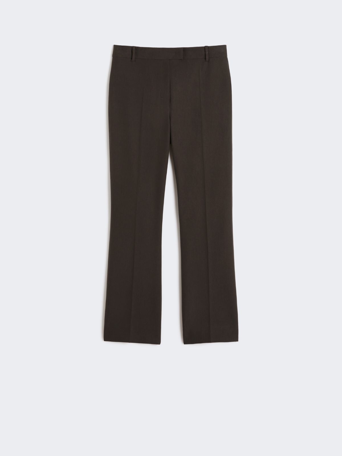 Stretch cotton and viscose trousers - DARK GREEN - Max Mara - 8