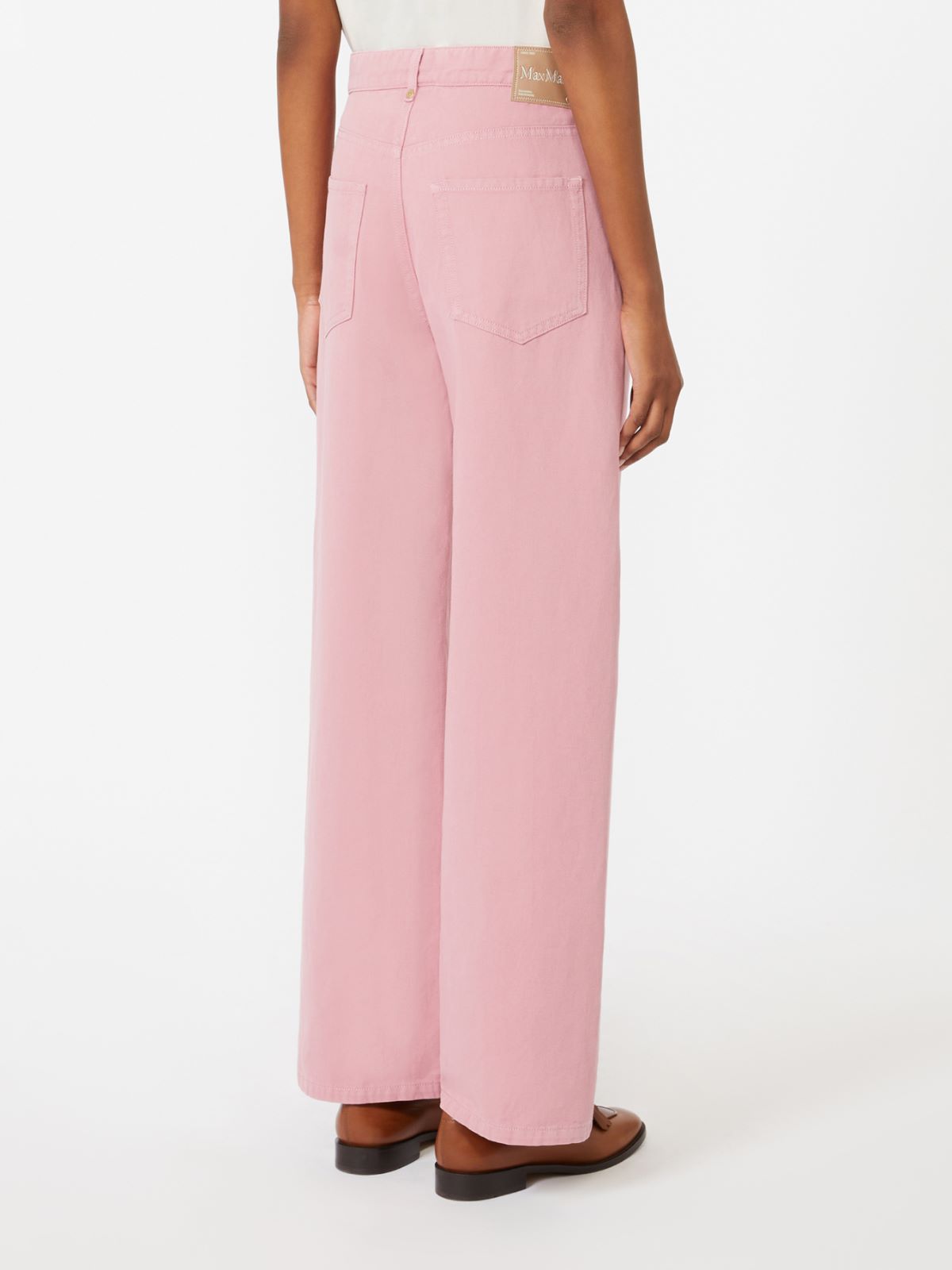 Five-Pocket-Hose aus Baumwolle und Leinen - PFINGSTROSE - Max Mara - 9