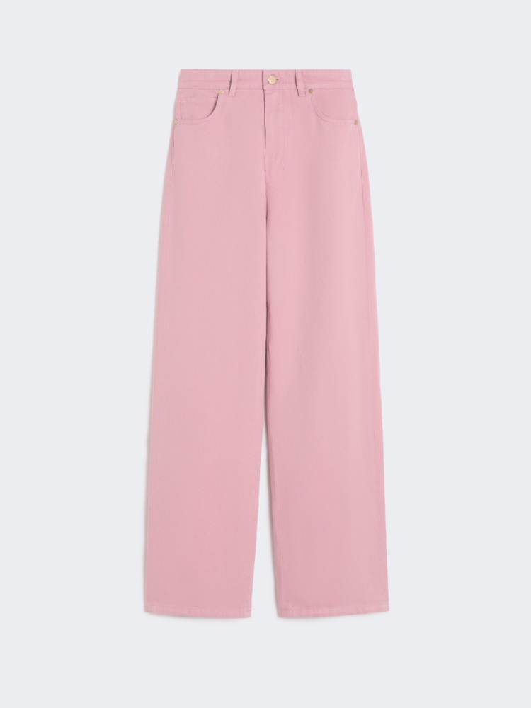 Five-Pocket-Hose aus Baumwolle und Leinen - PFINGSTROSE - Max Mara