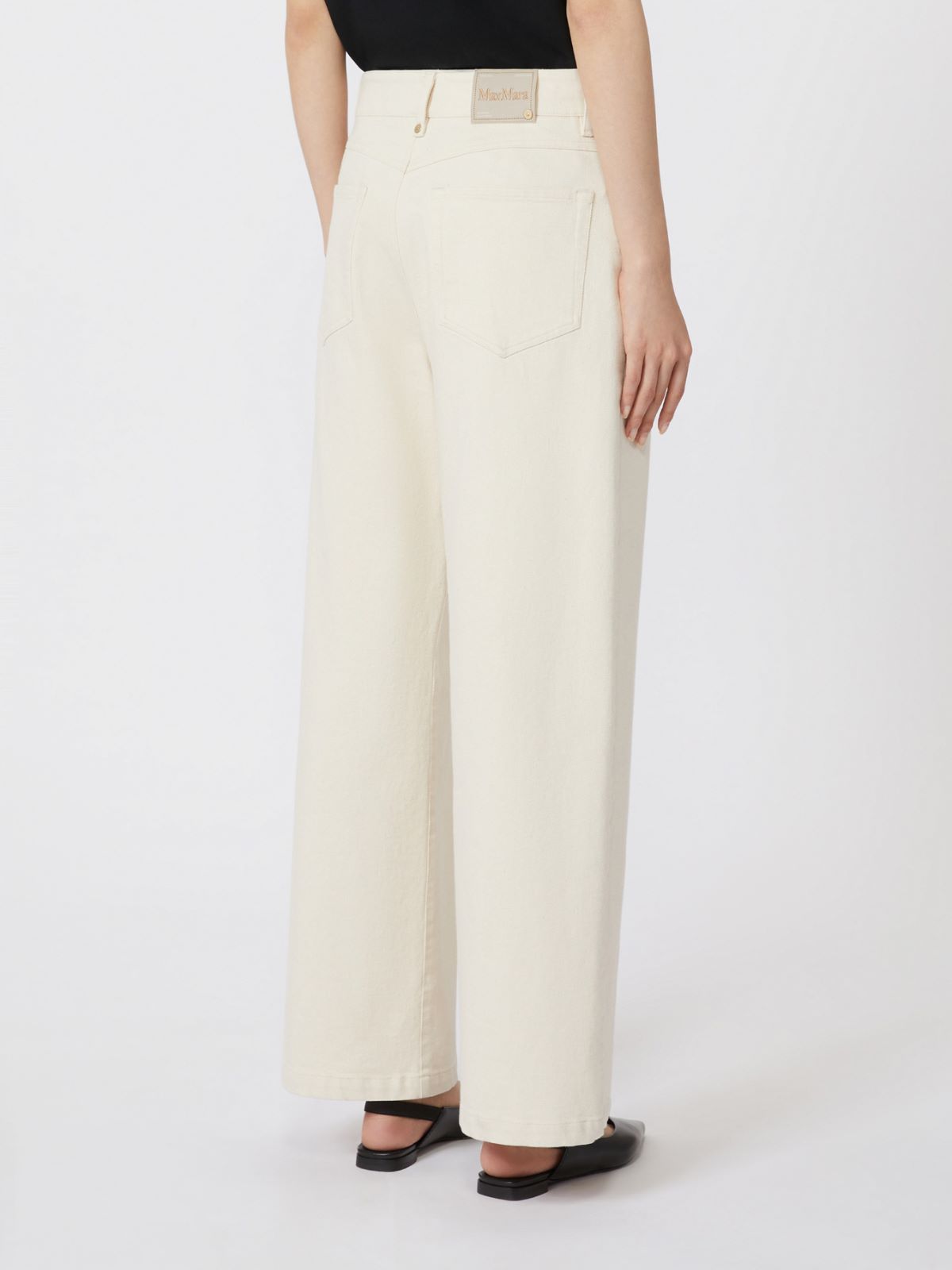 [ザリーナ] ストレッチ コットン デニム パンツ - SAND - 3